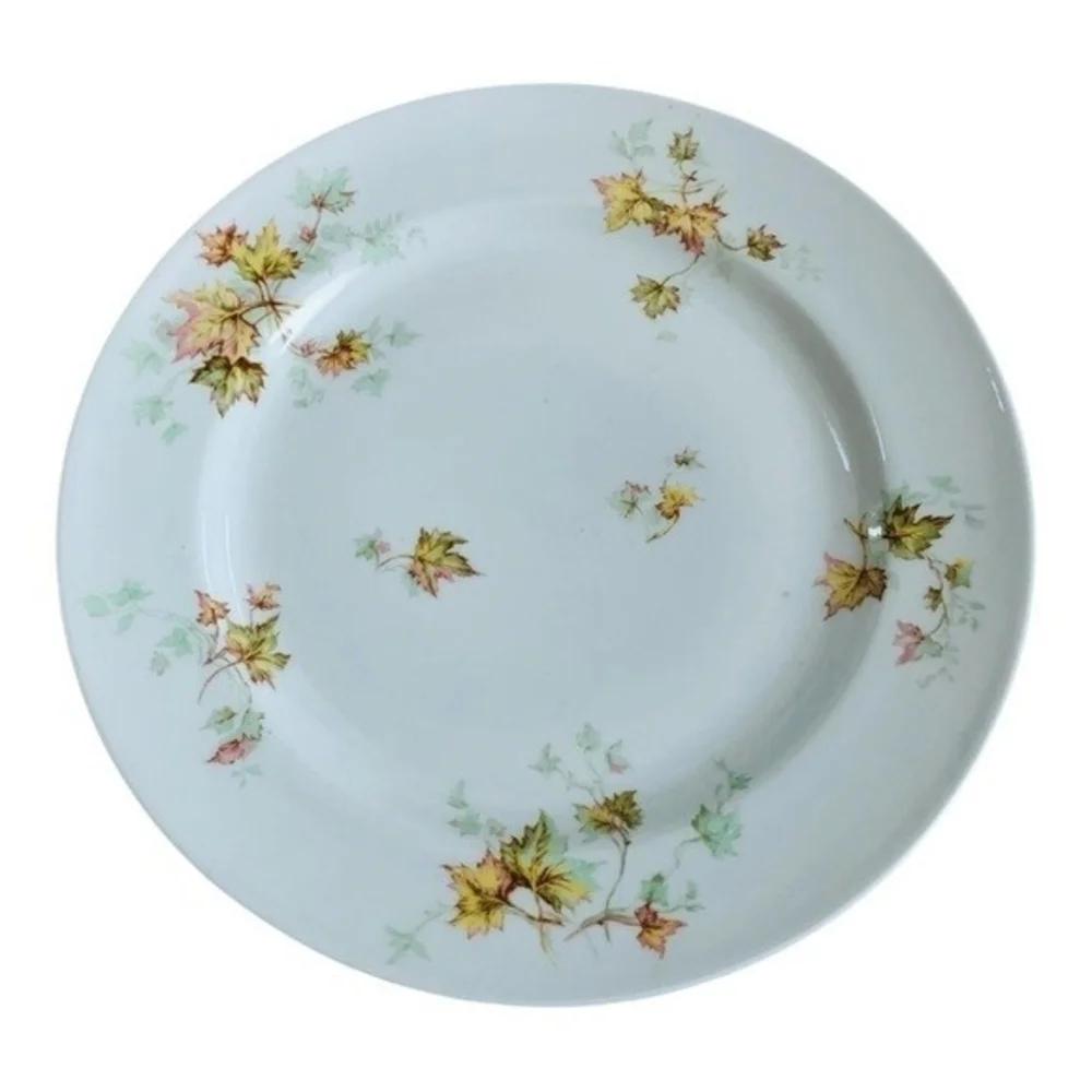 Vintage HAVILAND LIMOGES France Autumn Leaf Dinner Plate 9.75